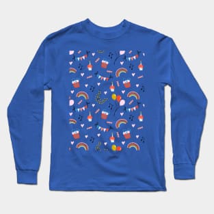 Colorful Birthday pattern Long Sleeve T-Shirt